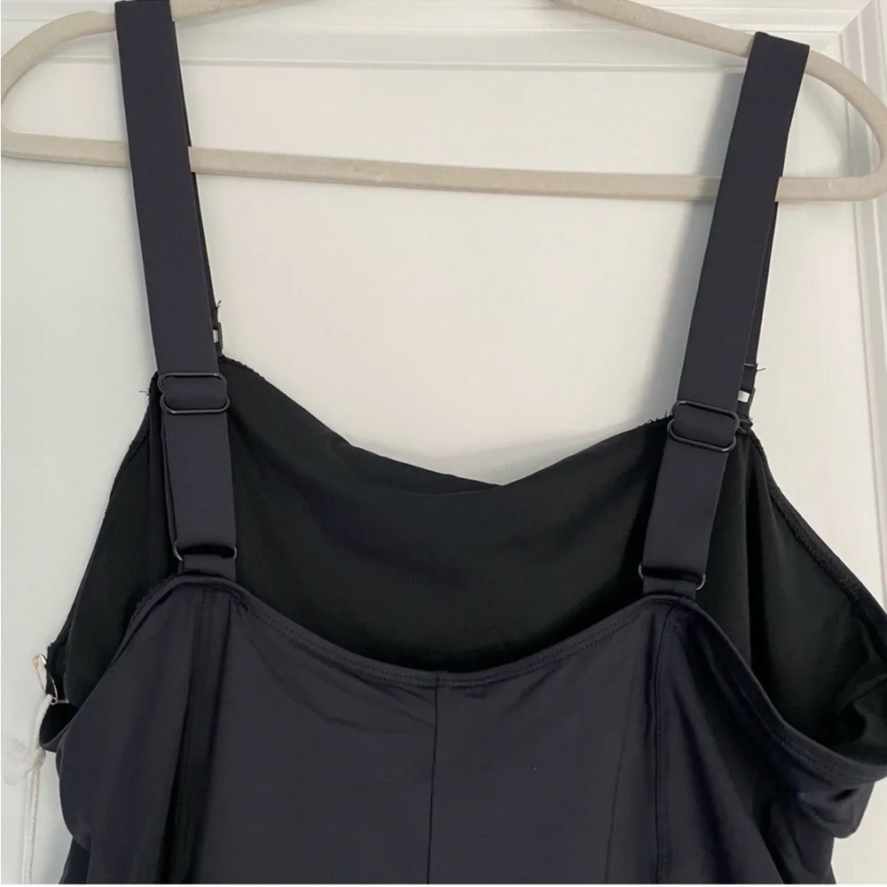 Good American GSW0243 Women's Sz 2 Black Contour Compress one piece Swimsuit NWT